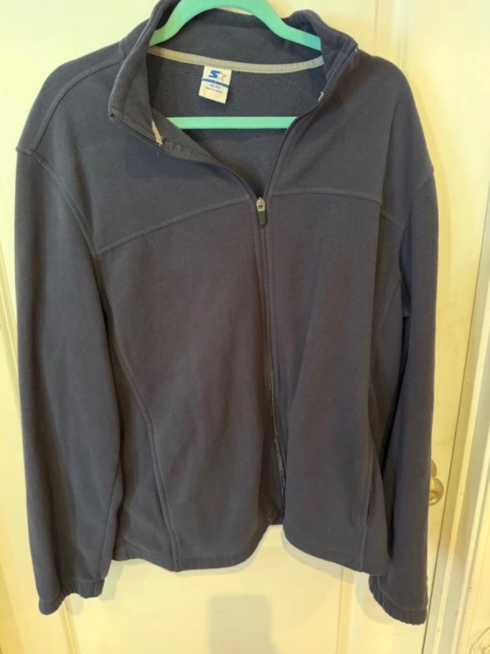 Starter Men’s Large Navy Full-Zip Fleece Jacket